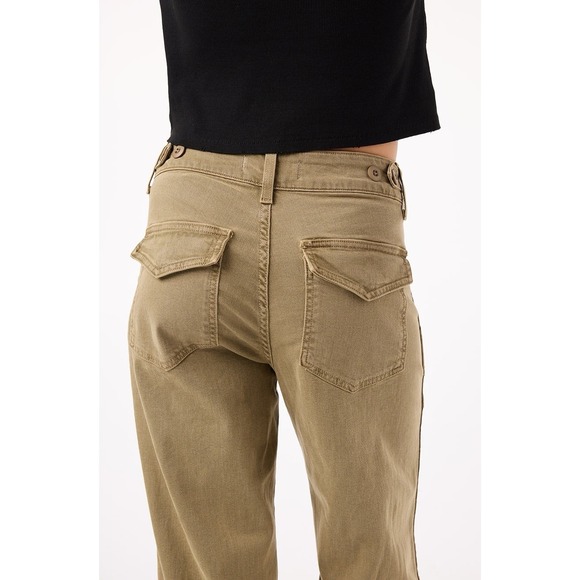 NWT AMO Easy Army Slouch Trouser Pant Sz 25 (meas 28) Thyme MSRP $302 - Picture 6 of 16